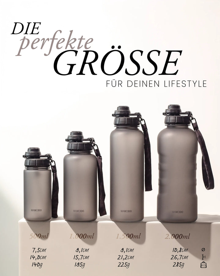 TRINKFLASCHE MIT STROHHALM