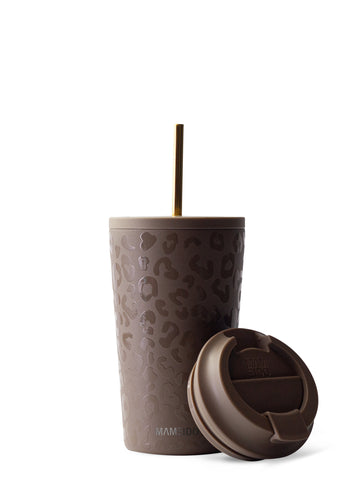 THERMOBECHER MIT STROHHALM in Wild Allure