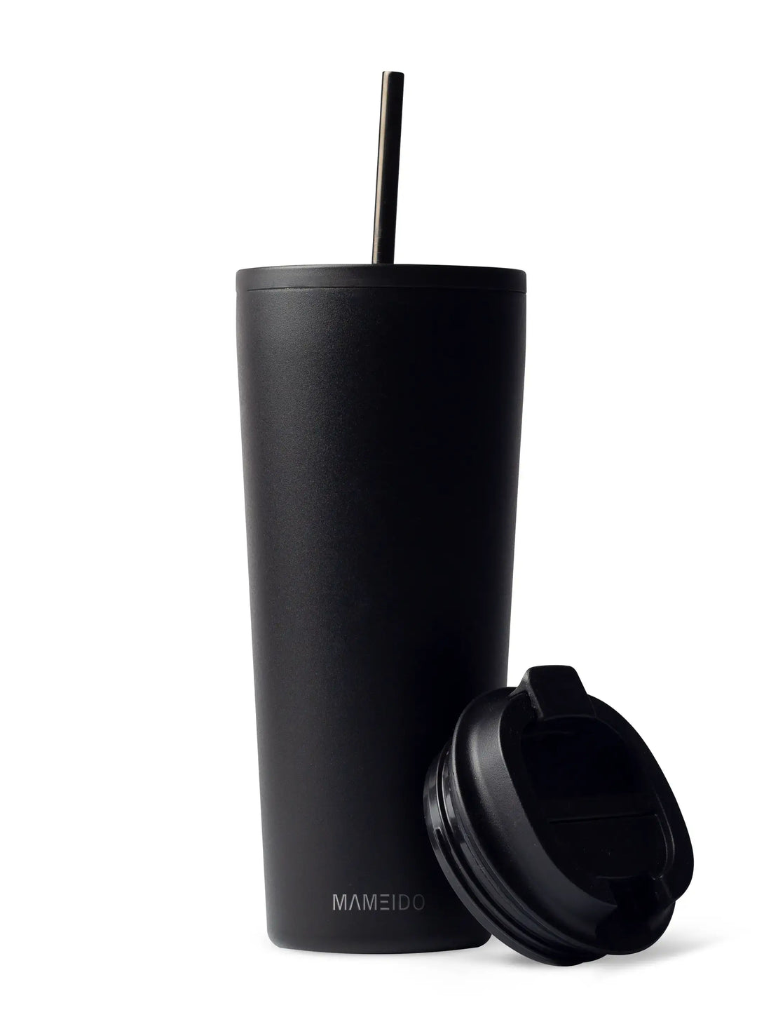 MAMEIDO Thermobecher mit Strohhalm 700ml Rich Black #farbe_rich-black