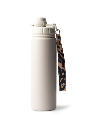 THERMOSFLASCHE MIT STROHHALM in Ivory Beige