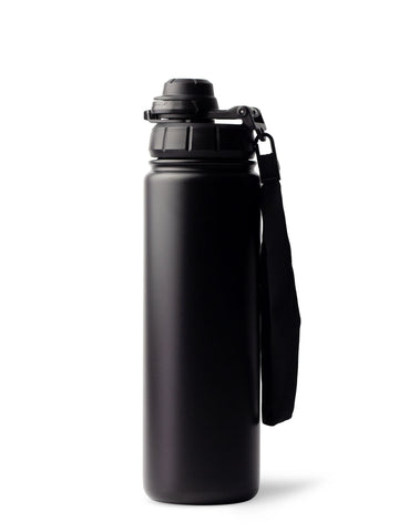 THERMOSFLASCHE MIT STROHHALM in Rich Black