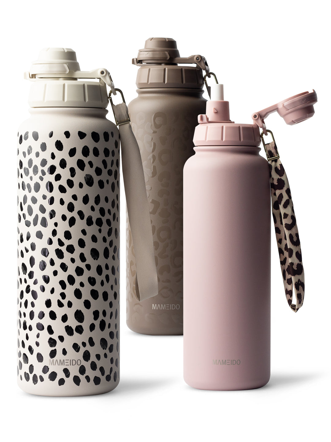 MAMEIDO Thermosflasche mit Strohhalm